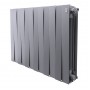 Дизайн-радиатор бимет. Royal Thermo PianoForte Silver Satin 500 x 100- 12 секц.