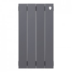 Дизайн-радиатор бимет. Royal Thermo PianoForte Silver Satin 500 x 100 - 4 секц.