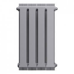Дизайн-радиатор бимет. Royal Thermo PianoForte Silver Satin 500 x 100 - 4 секц.