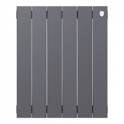 Дизайн-радиатор бимет. Royal Thermo PianoForte Silver Satin 500 x 100 - 6 секц.
