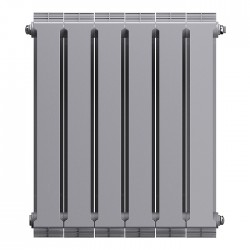 Дизайн-радиатор бимет. Royal Thermo PianoForte Silver Satin 500 x 100 - 6 секц.