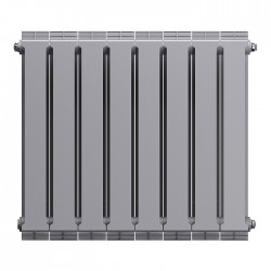 Дизайн-радиатор бимет. Royal Thermo PianoForte Silver Satin 500 x 100 - 8 секц.