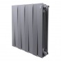 Дизайн-радиатор бимет. Royal Thermo PianoForte Silver Satin 500 x 100 - 8 секц.
