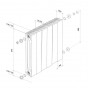 Дизайн-радиатор бимет. Royal Thermo PianoForte Silver Satin 500 x 100 - 4 секц.