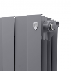 Дизайн-радиатор бимет. Royal Thermo PianoForte Silver Satin 500 x 100 - 4 секц.