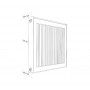 Радиатор панельный Royal Thermo COMPACT C21-500-1500 RAL9016