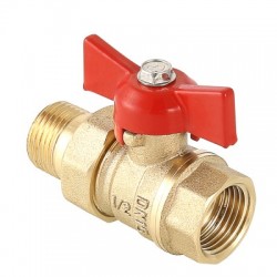 Кран шаровой СТАНДАРТ с полусгоном 3/4", вн.-нар. (PN40)